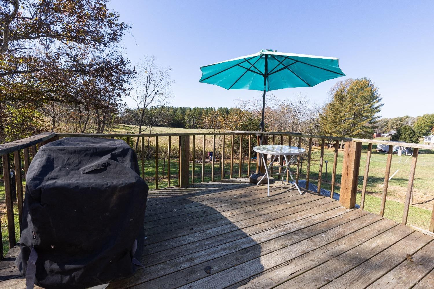2540 Goode Road Goode, VA 24556 - Photo 30 of 37 a view of a balcony with wooden floor and fence