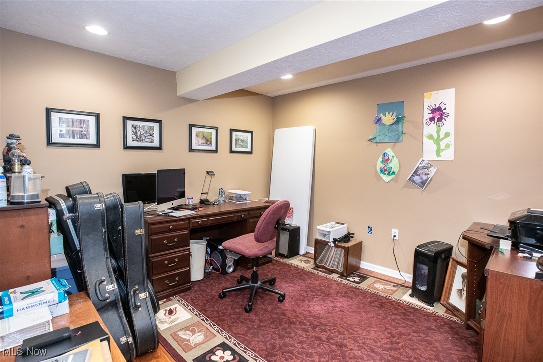126 Timber Ridge Drive Elyria, OH 44035 - Photo 45 of 49 Office featuring recessed lighting and baseboards