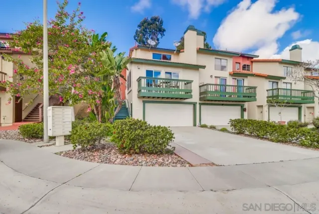 front view of a building with a street