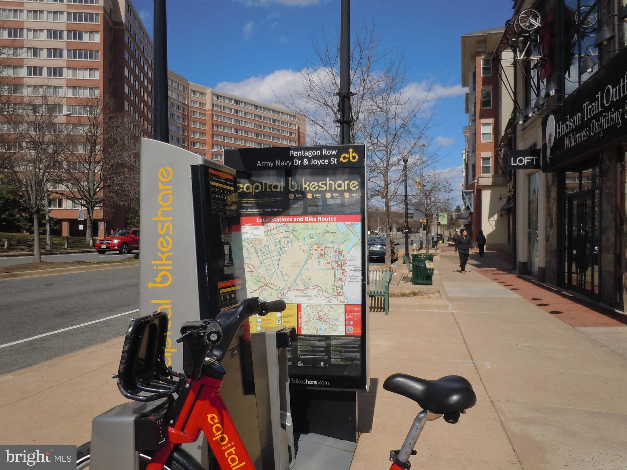 1301 South Arlington Ridge Road, Unit 308 Arlington, VA 22202 - Photo 34 of 45 Pentagon Row Capital Bikeshare