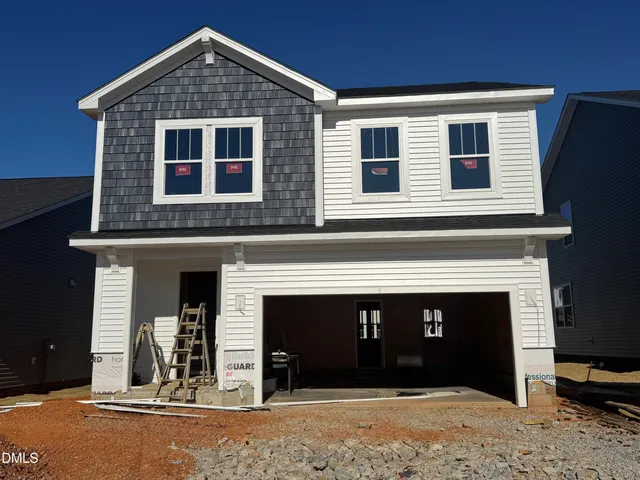 a front view of a house