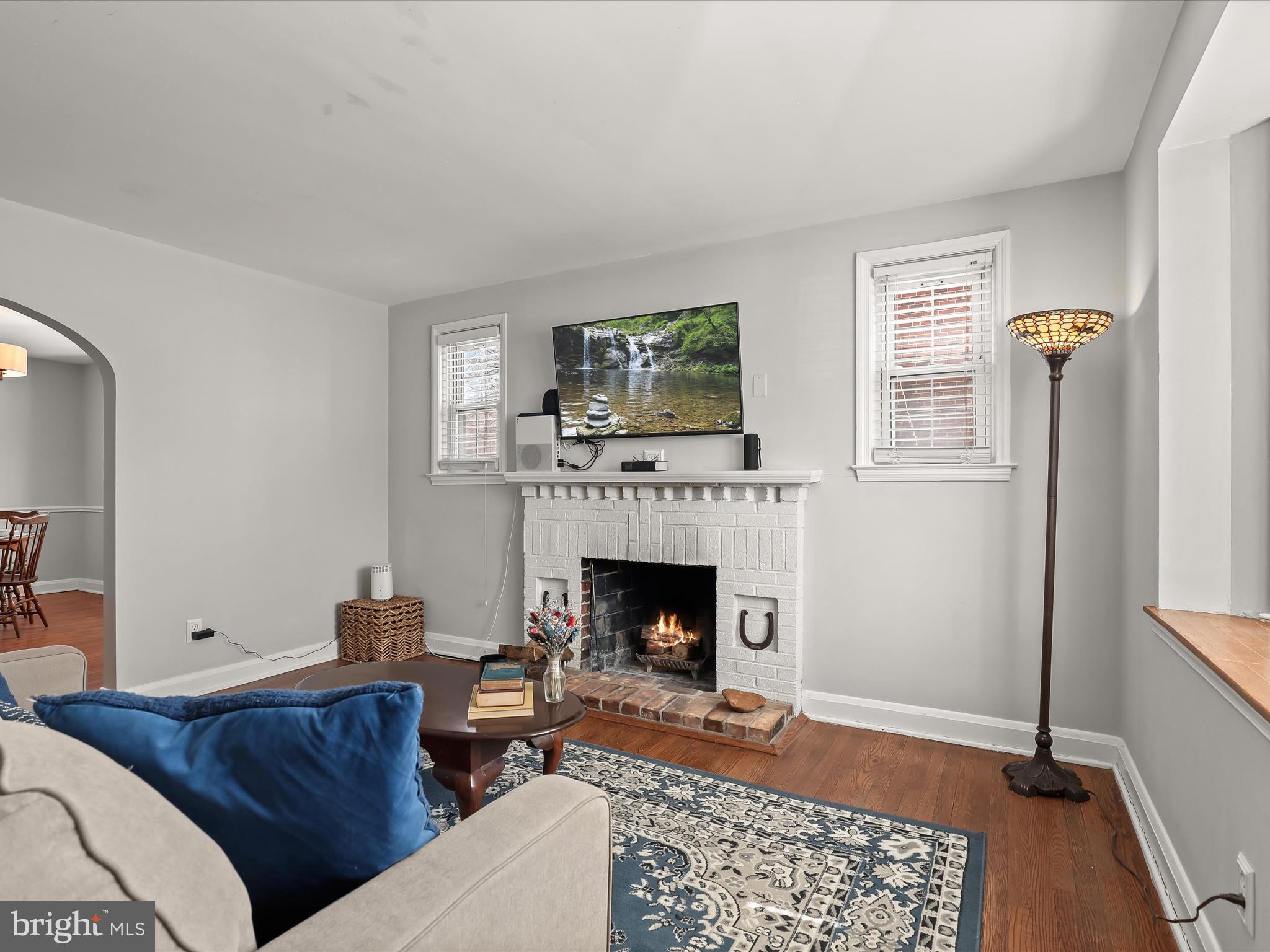 1632 Aberdeen Road Towson, MD 21286 - Photo 3 of 35 a living room with furniture and a fireplace