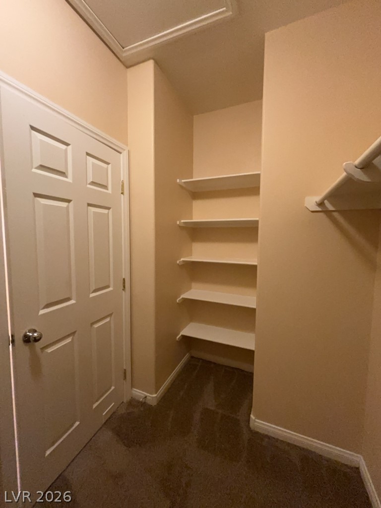 4915 East Russell Road, Unit 145 Las Vegas, NV 89120 - Photo 11 of 13 Walk in closet featuring dark colored carpet