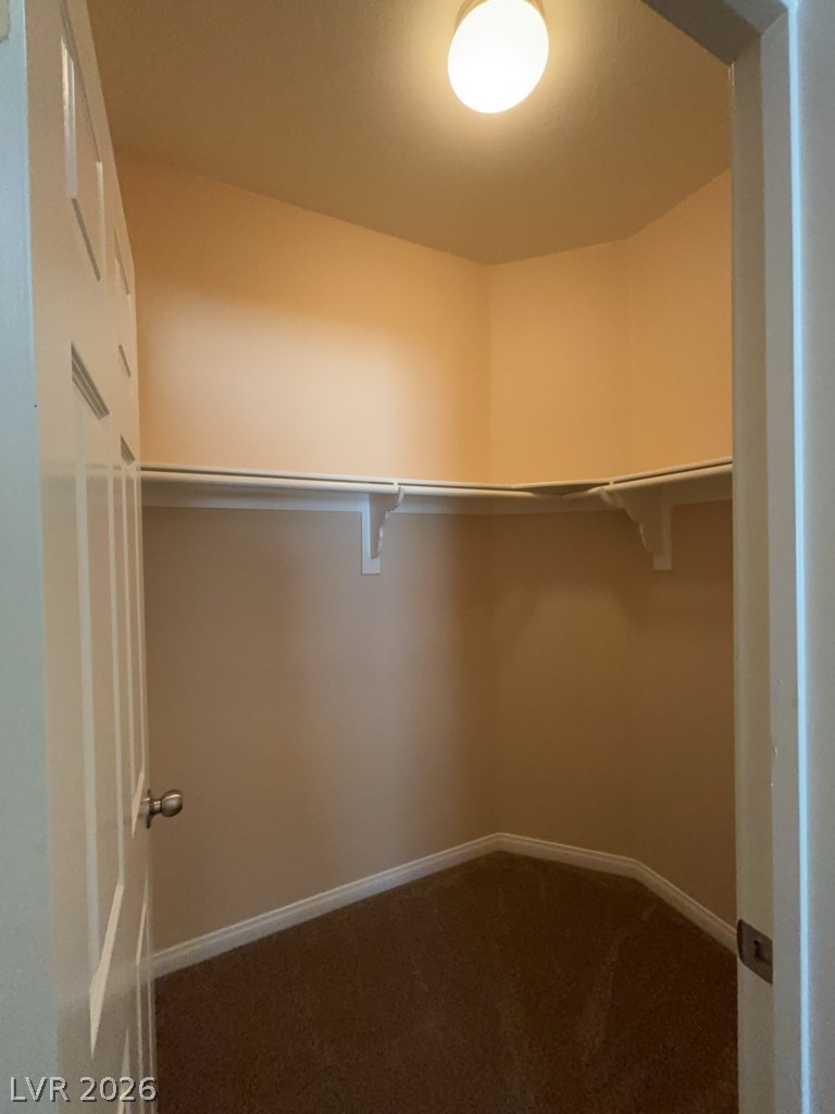4915 East Russell Road, Unit 145 Las Vegas, NV 89120 - Photo 8 of 13 Walk in closet with dark carpet