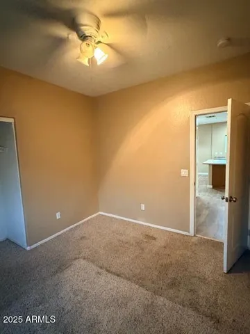 a view of an empty room