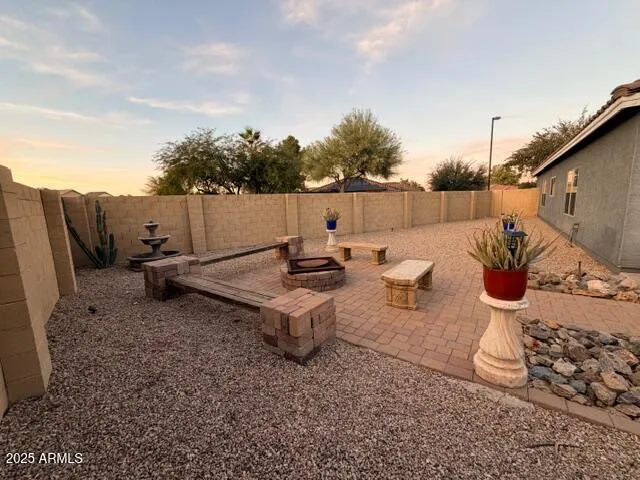 a house view with a seating space