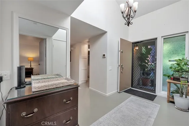 a view of living room and bedroom