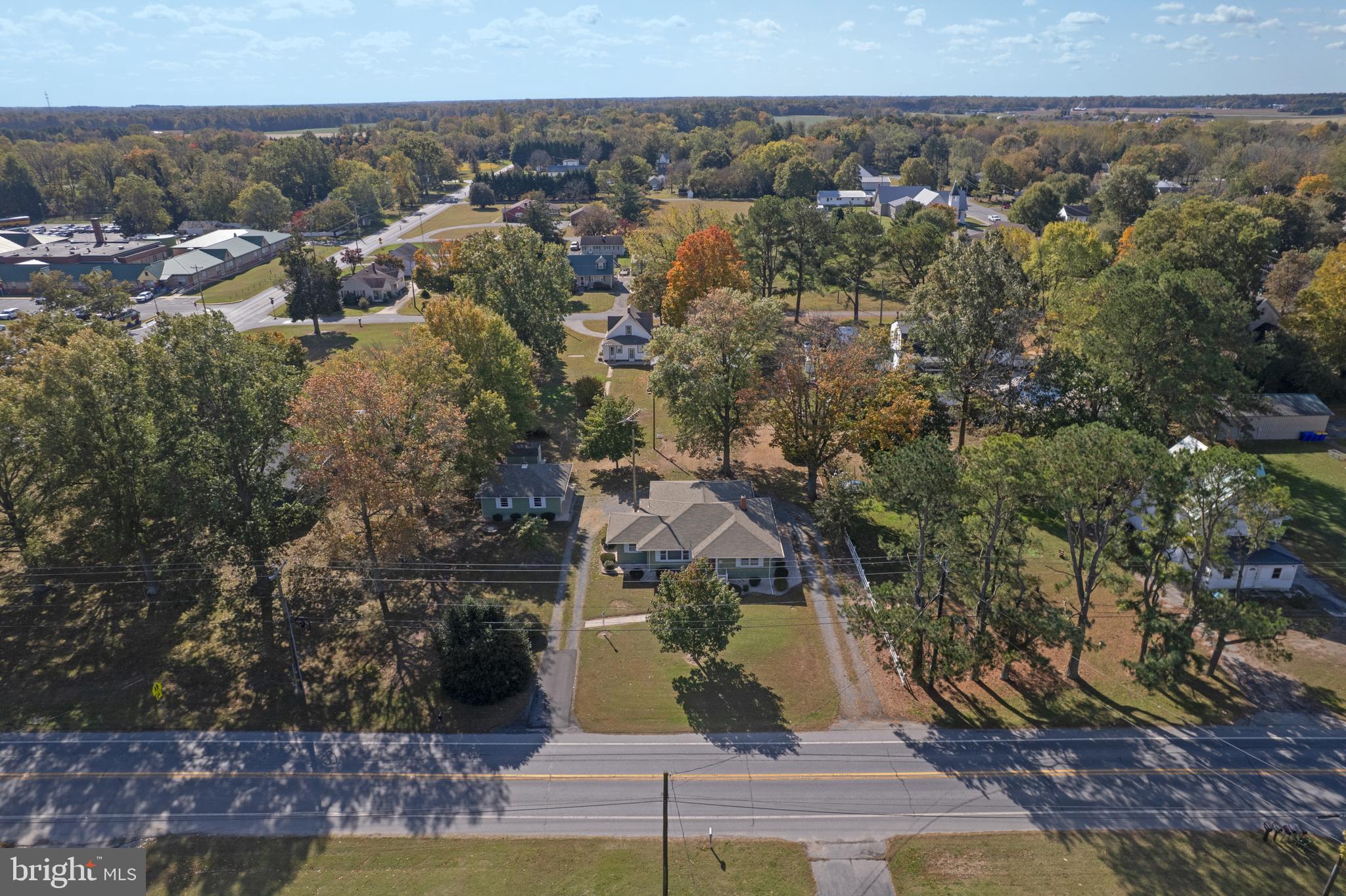 18532 Johnson Road Lincoln, DE 19960 - Photo 46 of 55 an aerial view of a residential houses with outdoor space and trees