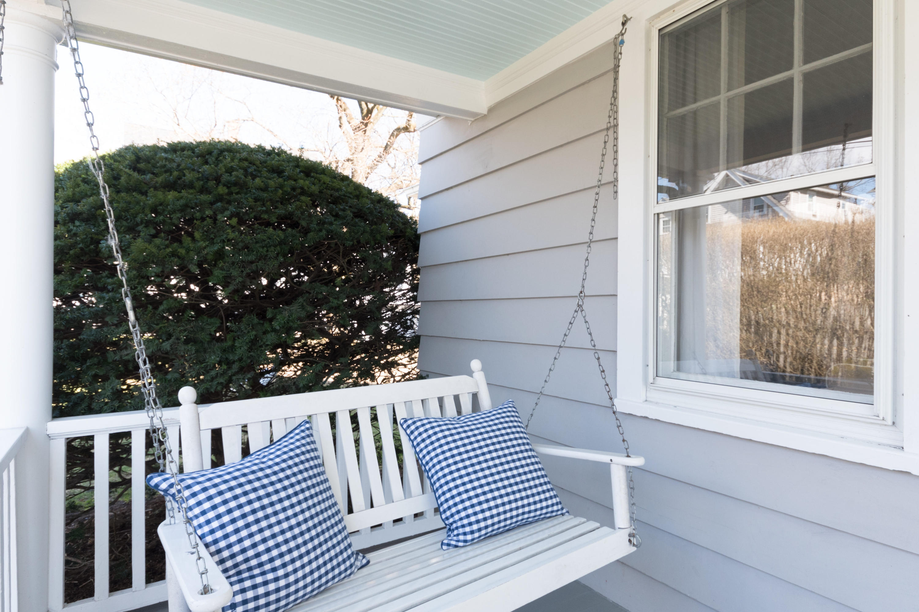 12 Maple Street Darien, CT 06820 - Photo 6 of 42 a view of a wooden door and outdoor space