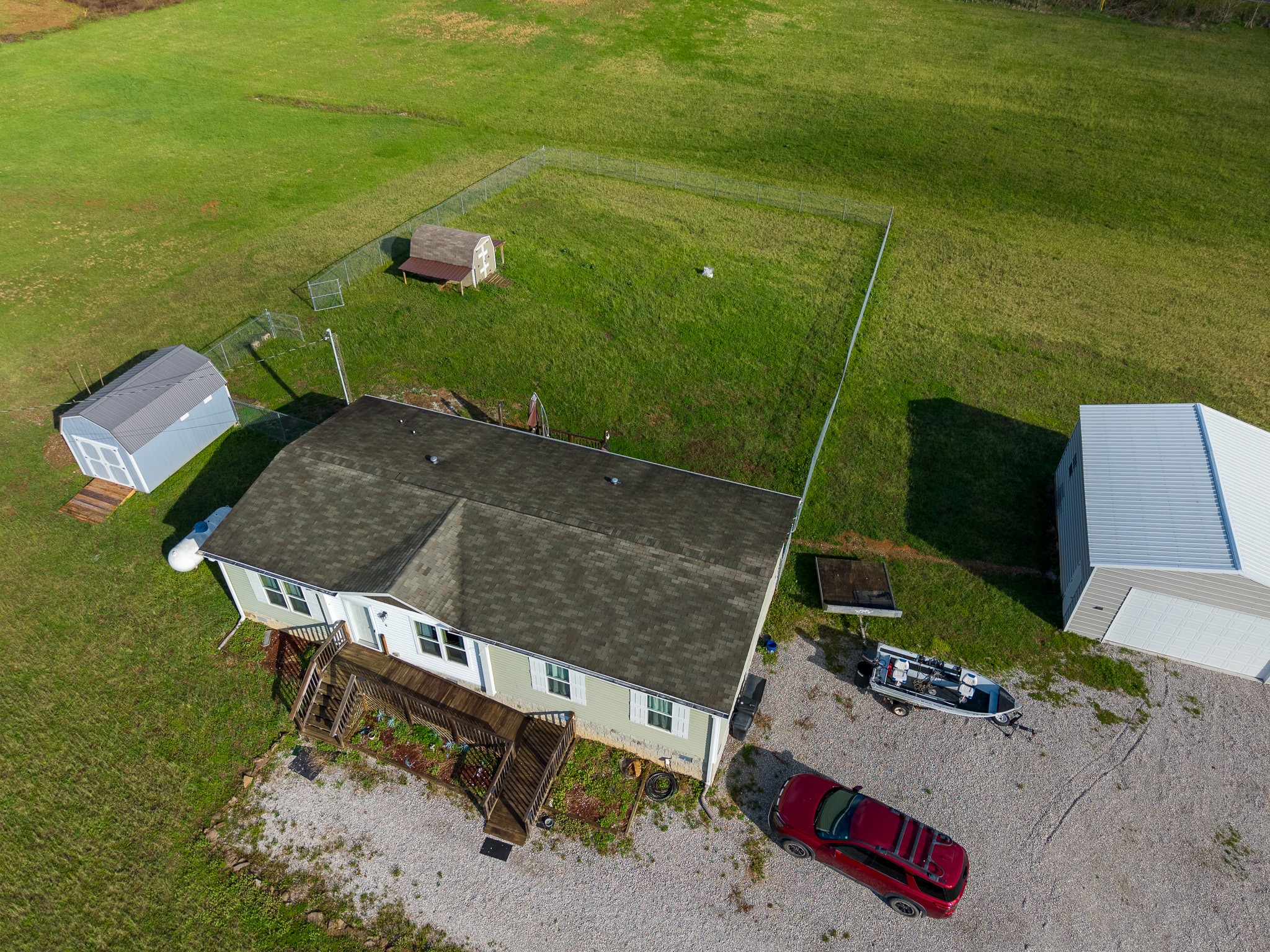 316 Morris Demps Road Sparta, TN 38583 - Photo 46 of 55 a aerial view of a house with a yard