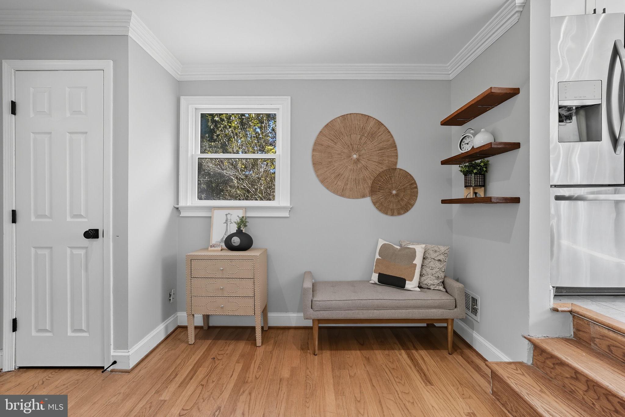 5209 Cedar Road Alexandria, VA 22309 - Photo 10 of 42 a living room with furniture and wooden floor
