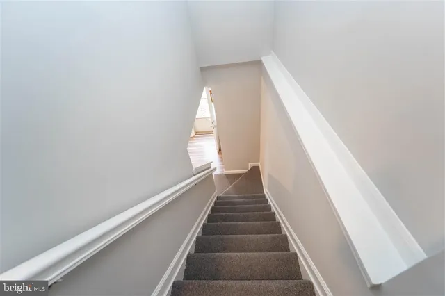 a view of a room with rack on the wall