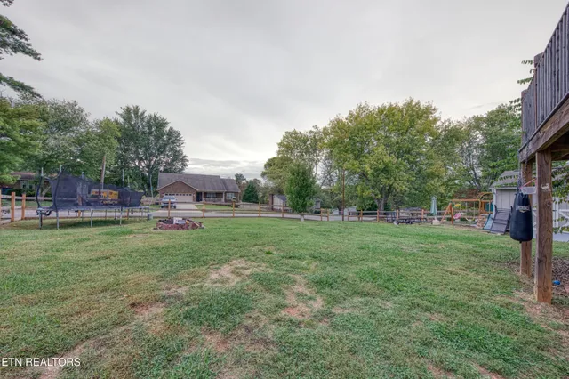 a house view with a garden space