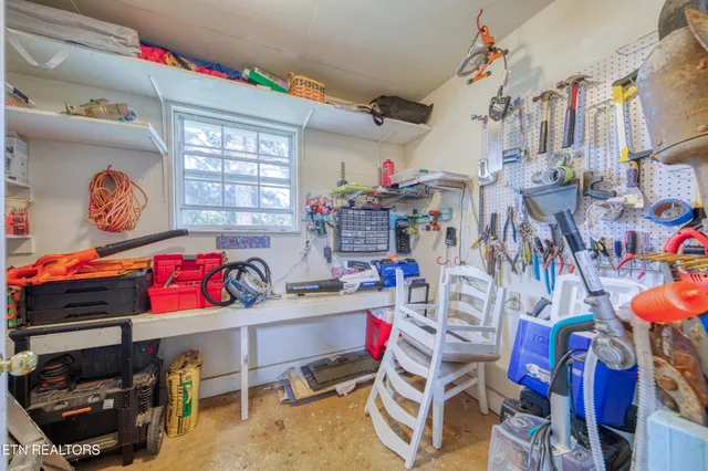 a view of storage and utility room