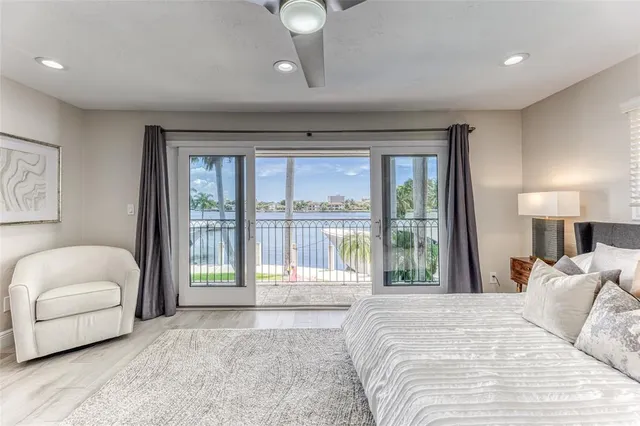 a view of hallway with livingroom