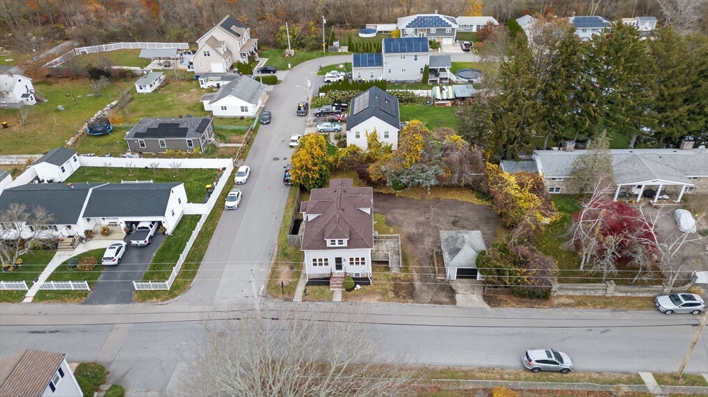 228 Dickinson Street Fall River, MA 02721 - Photo 38 of 40 an aerial view of multiple houses with a street