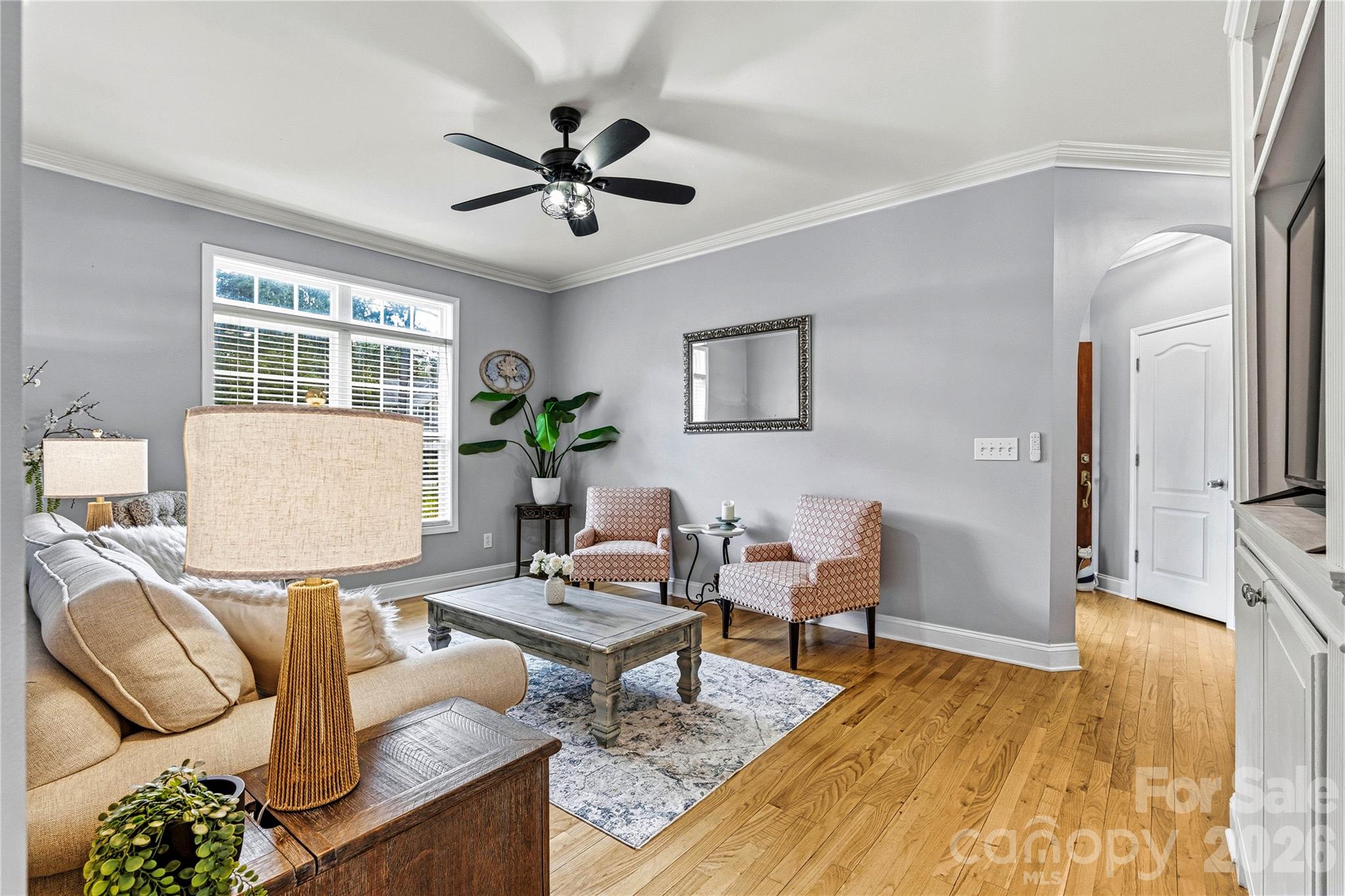 1606 High Ridge Drive Stanley, NC 28164 - Photo 16 of 44 a living room with furniture and a wooden floor