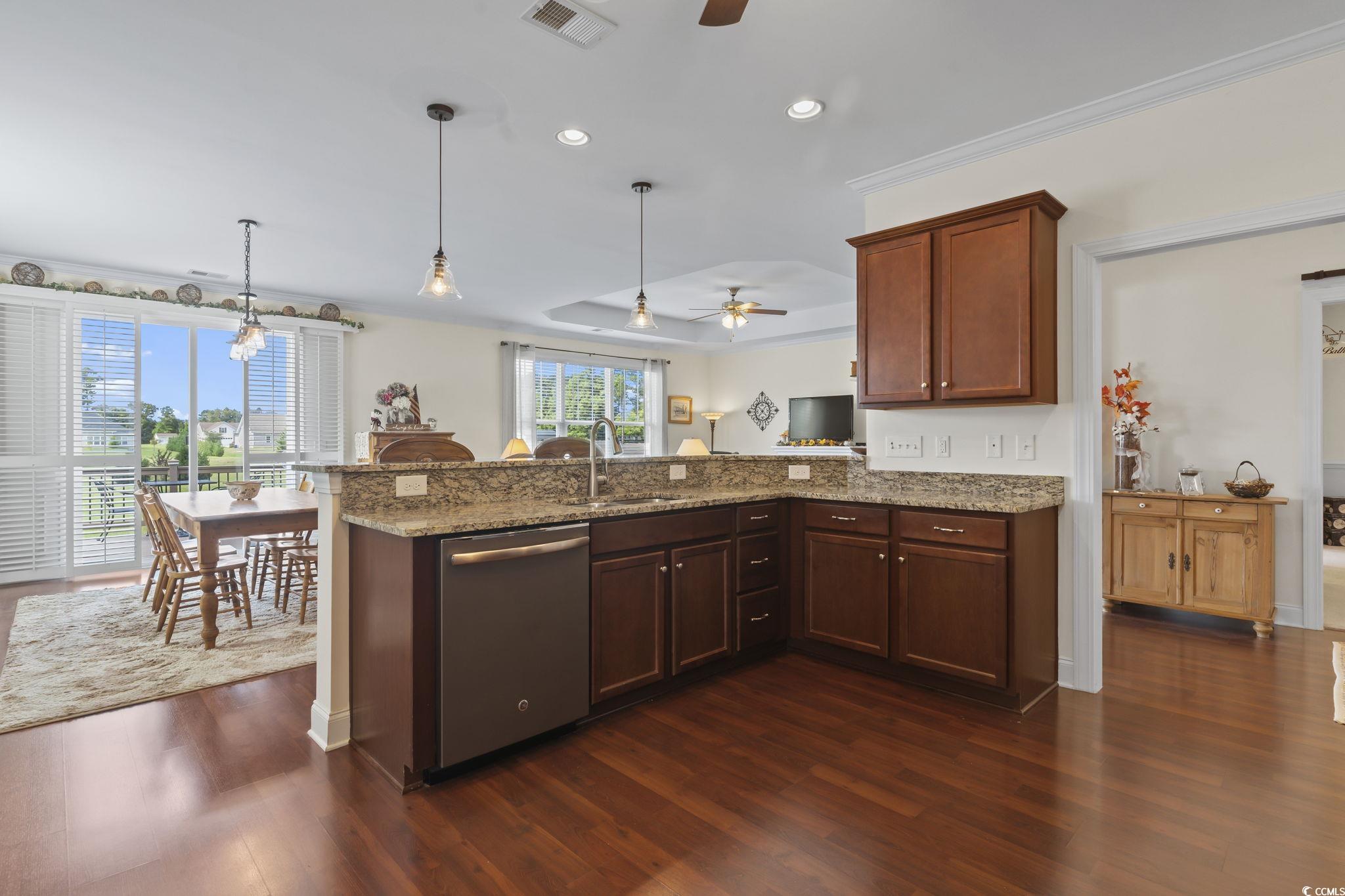 120 Stonehinge Court Conway, SC 29526 - Photo 11 of 31 Kitchen featuring dishwasher, light stone countert