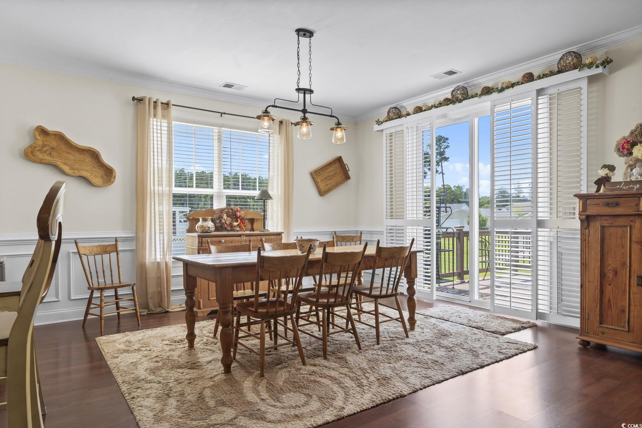 120 Stonehinge Court Conway, SC 29526 - Photo 15 of 31 Dining room with a wealth of natural light, crown