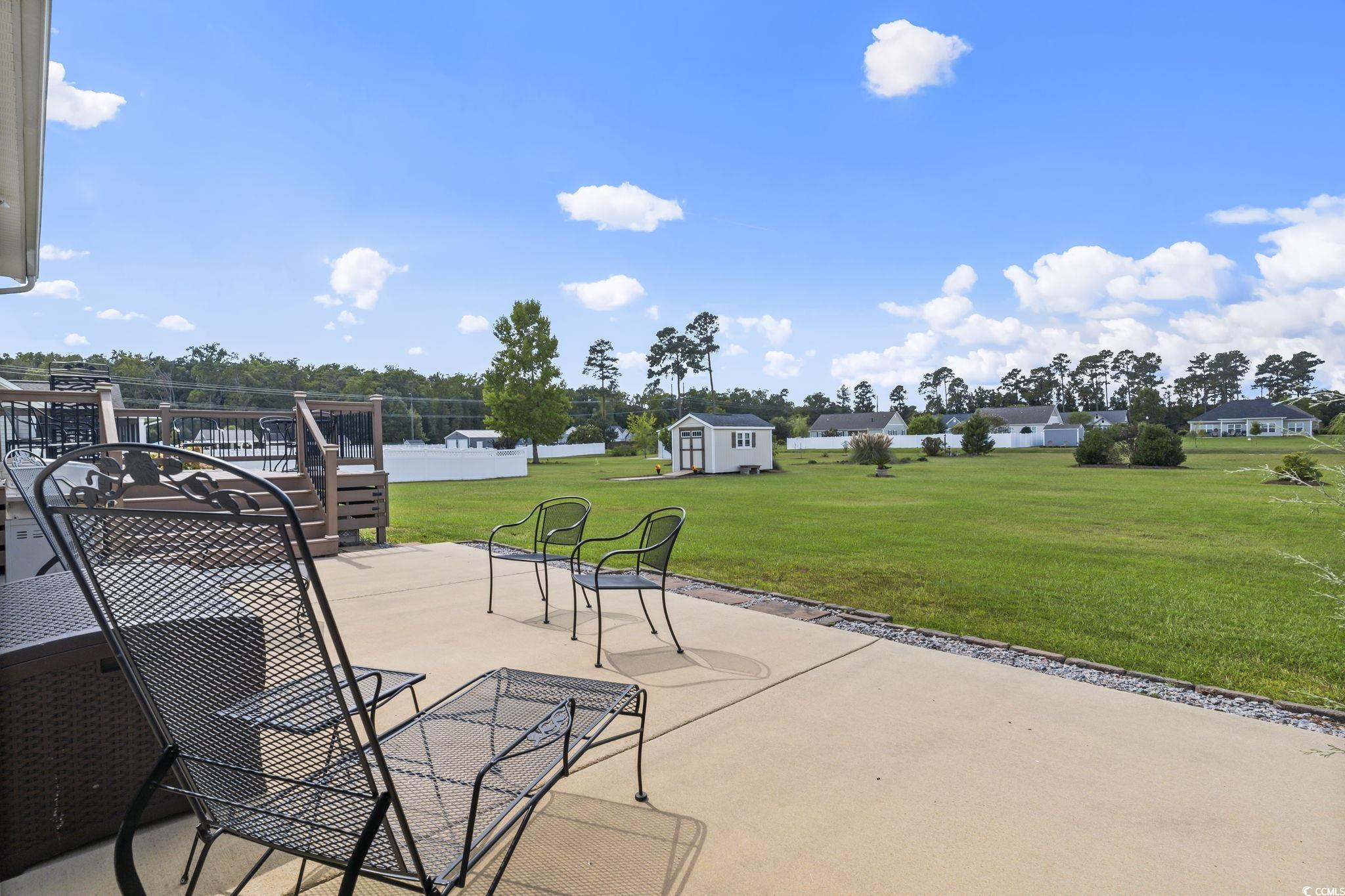 120 Stonehinge Court Conway, SC 29526 - Photo 25 of 31 View of patio with a shed