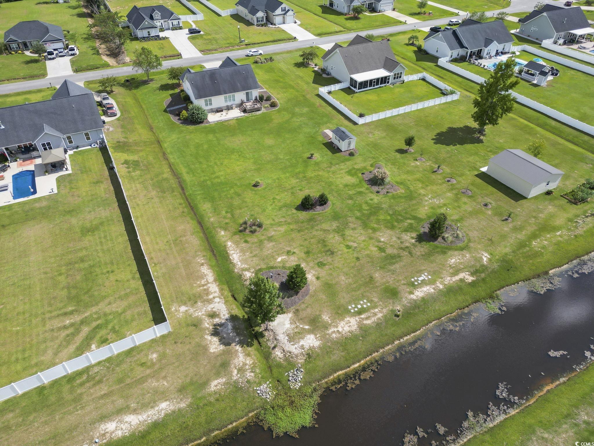 120 Stonehinge Court Conway, SC 29526 - Photo 4 of 31 Drone / aerial view featuring a water view
