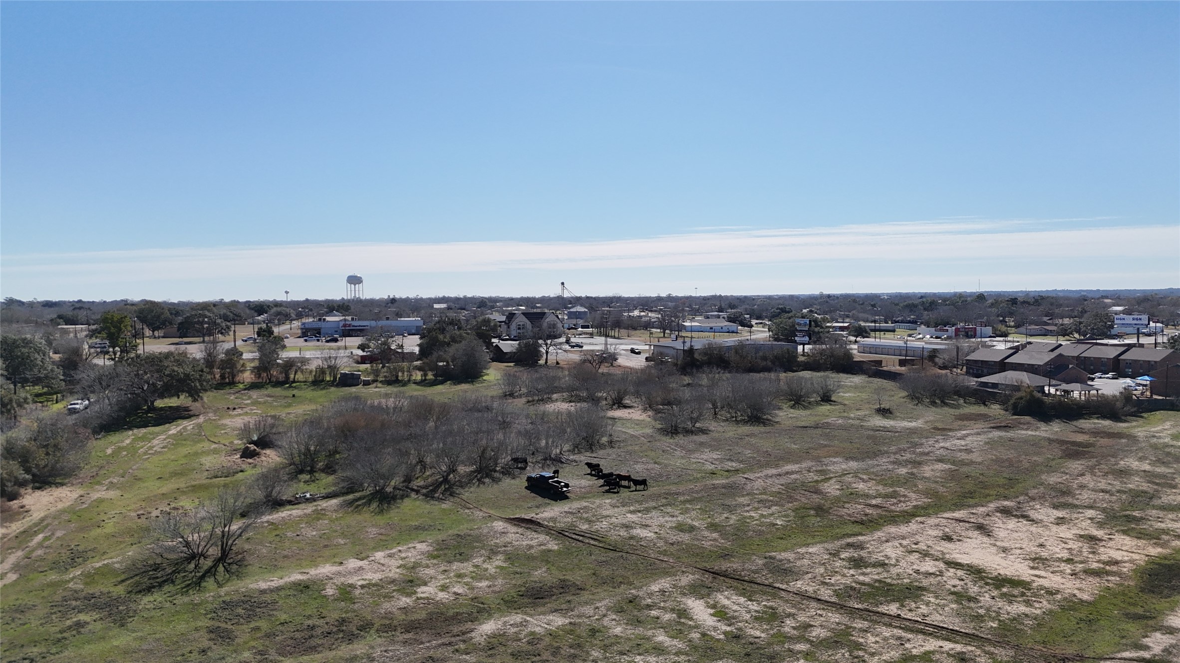 305 Ellen May Road Yoakum, TX 77995 - Photo 19 of 30 an aerial view of a houses with a yard