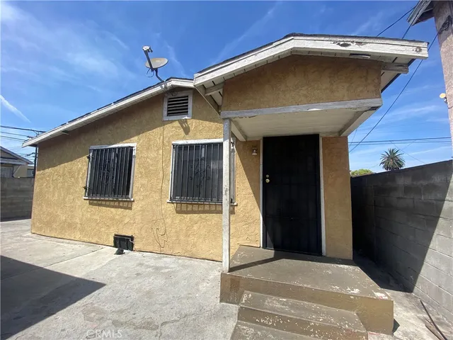 a front view of a house