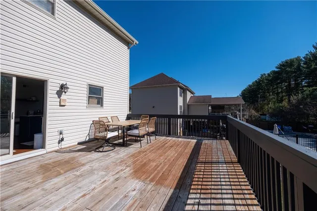 a view of a roof deck