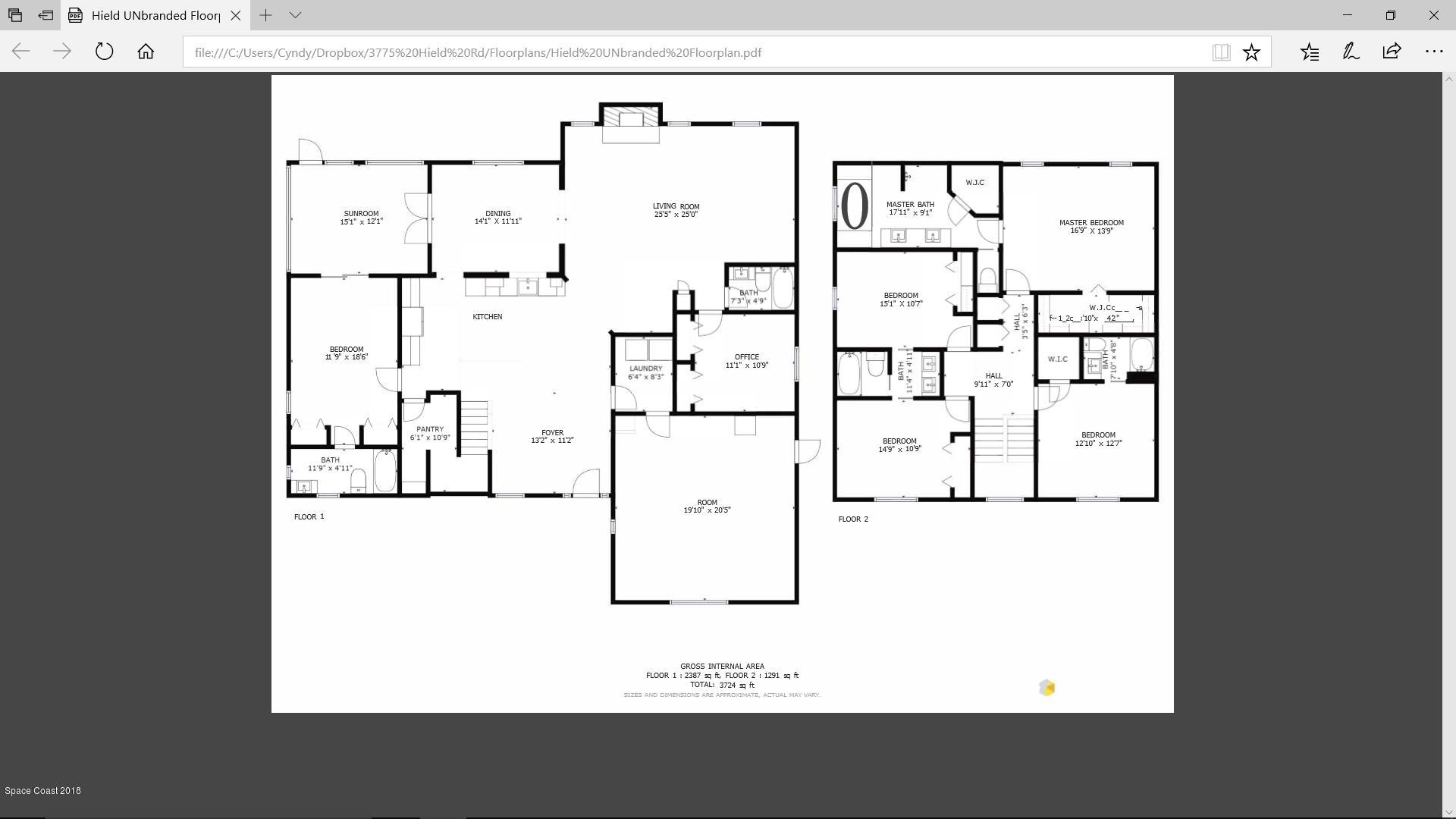 3775 Hield Road Northwest Melbourne, FL 32904 - Photo 85 of 86 Floor Plan-Main House