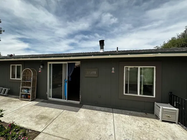 a front view of a house