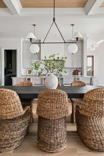 a bathroom with a sink vanity and mirror