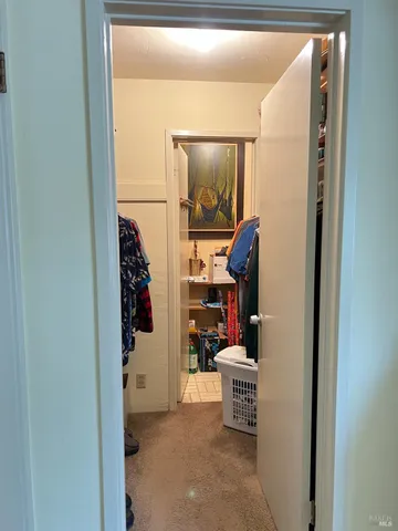 a view of storage and utility room