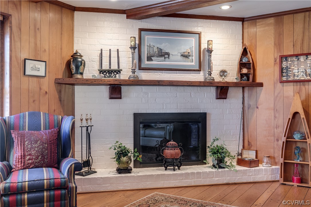 1430 Bloomfield Road Richmond, VA 23225 - Photo 21 of 47 a living room with furniture and a fireplace