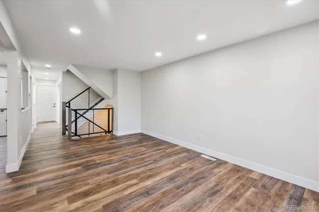 a view of an empty room