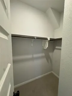 a close view of closet