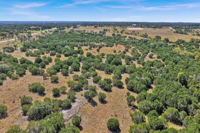 a view of a city with an outdoor space