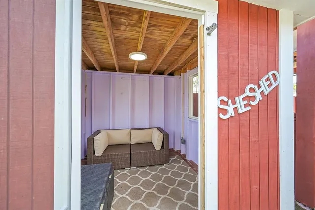 a close view of chair and table