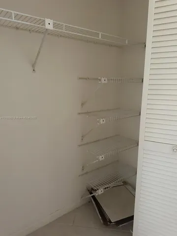 a close view of closet