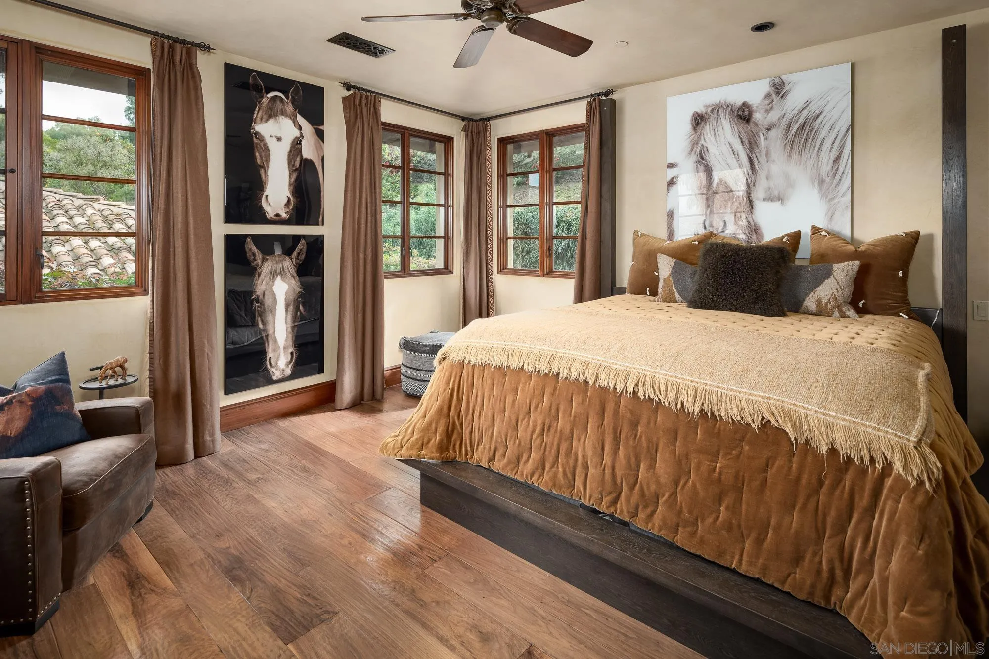 6309 Strada Fragante Rancho Santa Fe, CA 92091 - Photo 31 of 49 a large bed sitting in a bedroom next to a window