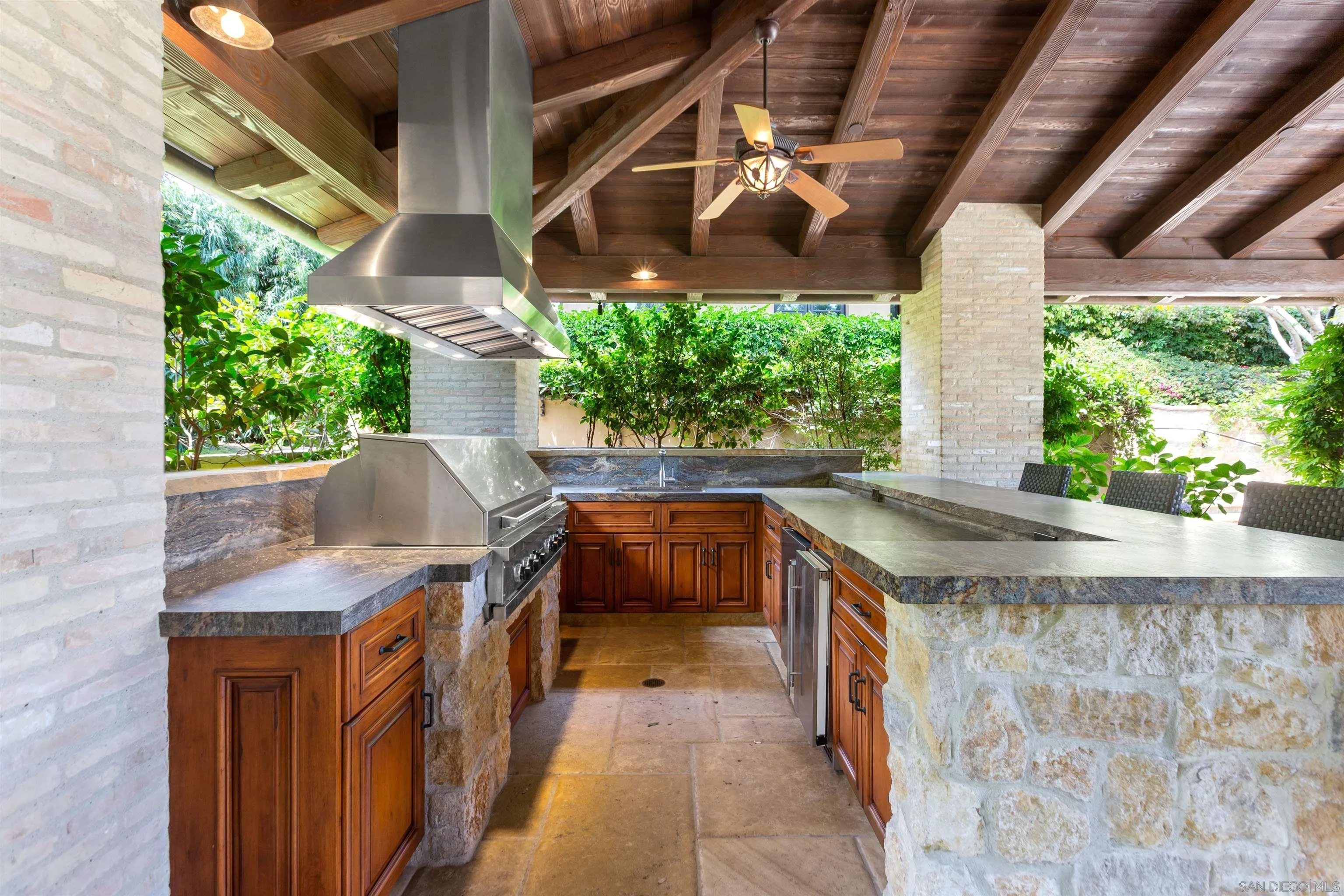 6309 Strada Fragante Rancho Santa Fe, CA 92091 - Photo 37 of 49 a view of outdoor kitchen from a tub