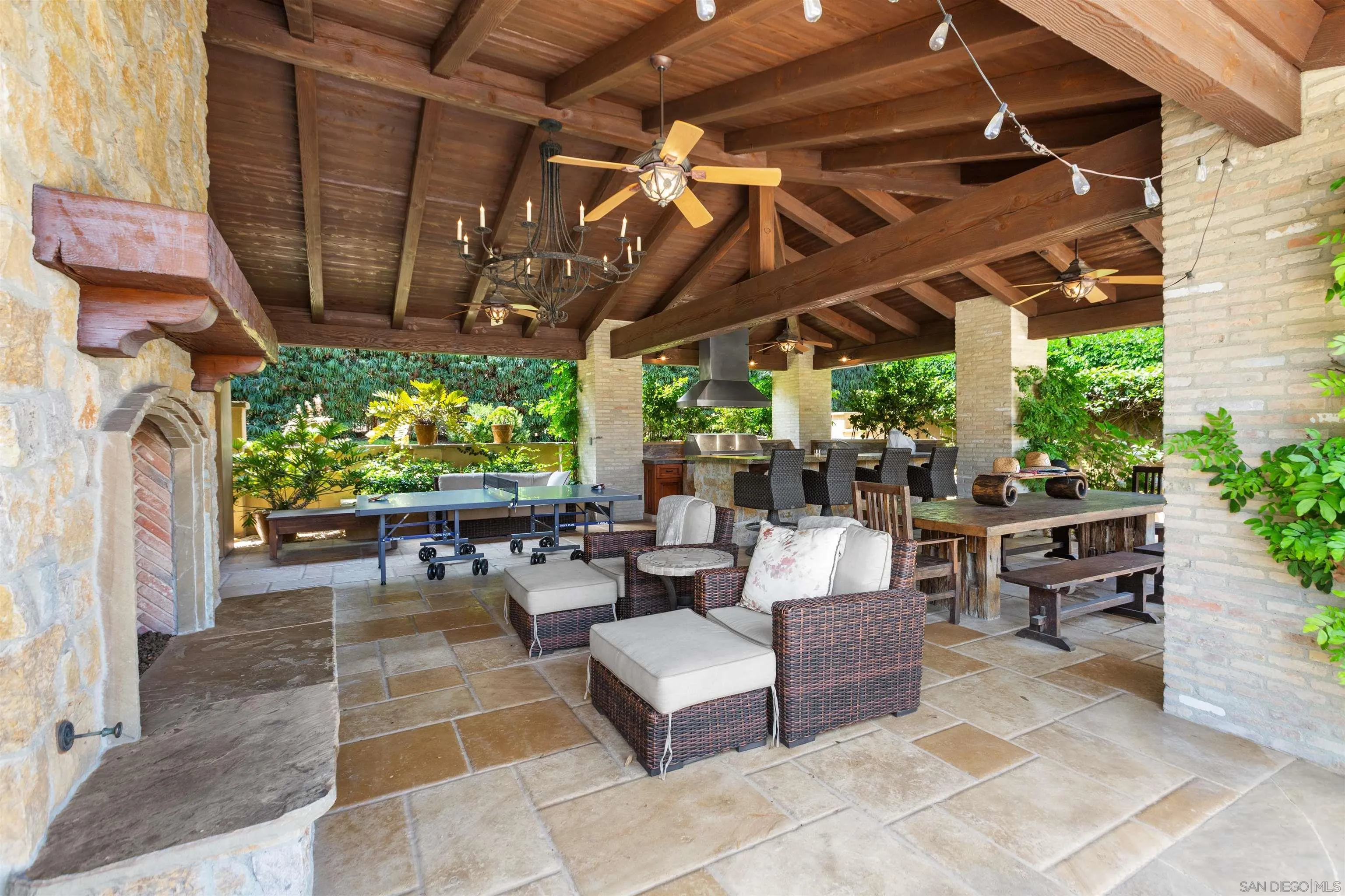 6309 Strada Fragante Rancho Santa Fe, CA 92091 - Photo 38 of 49 a living room with furniture and a patio