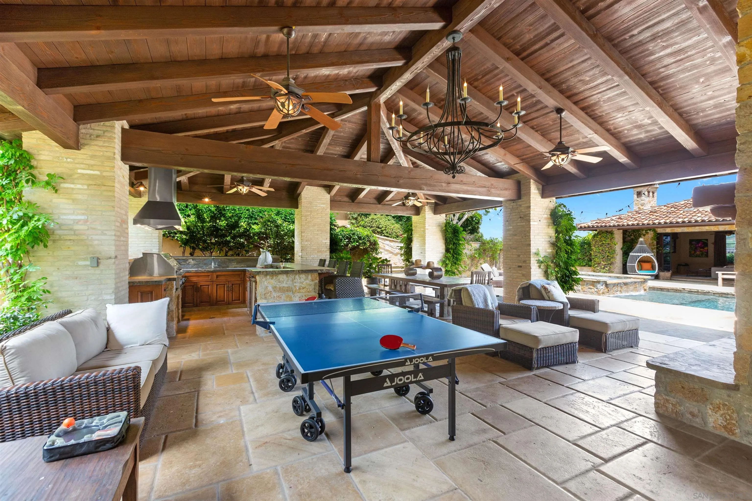 6309 Strada Fragante Rancho Santa Fe, CA 92091 - Photo 39 of 49 a outdoor living space with furniture and a fireplace