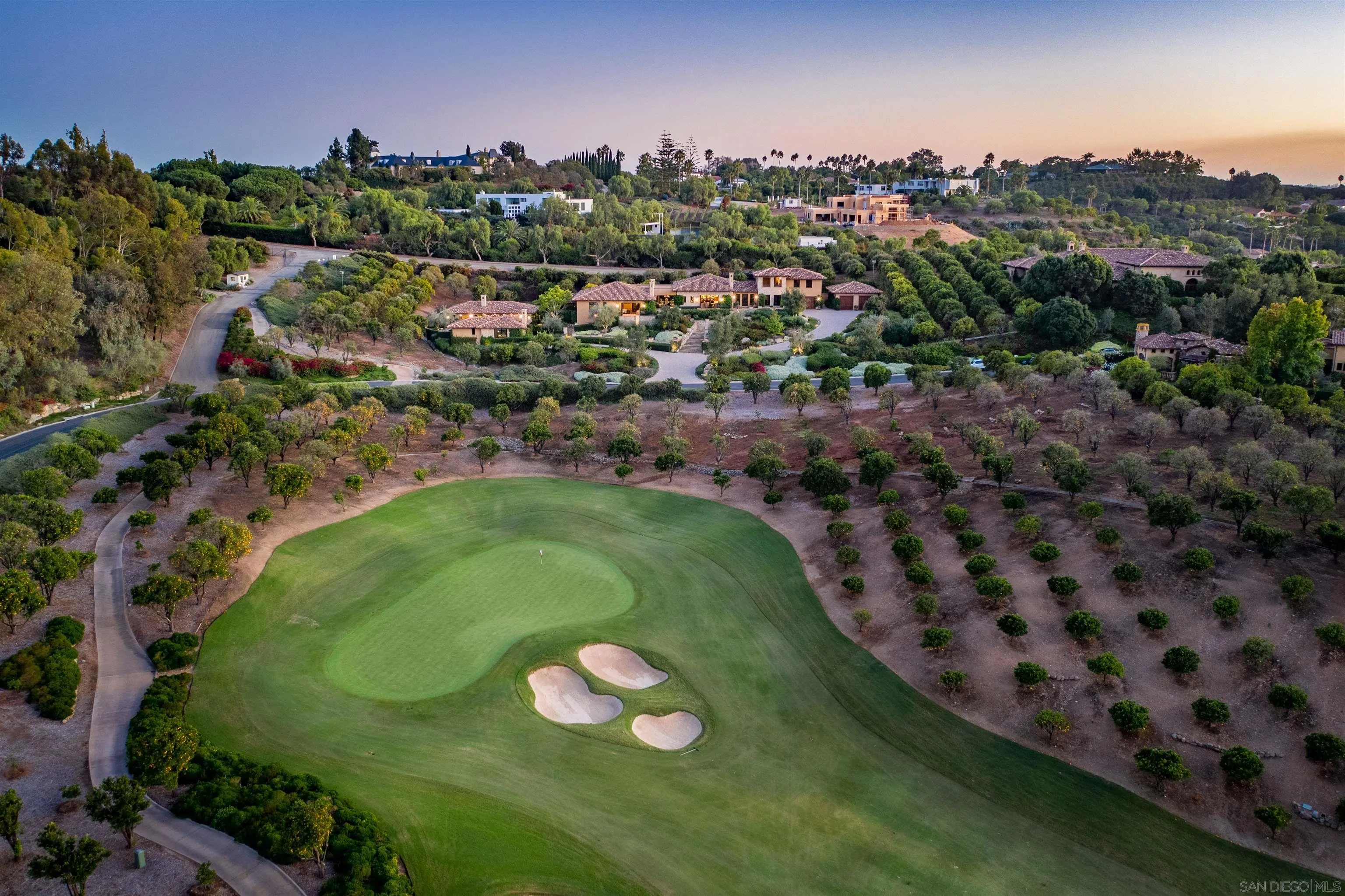 6309 Strada Fragante Rancho Santa Fe, CA 92091 - Photo 48 of 49 a view of a golf course with a garden