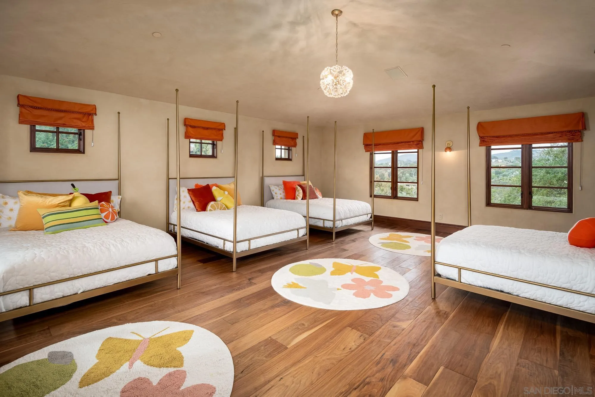 6309 Strada Fragante Rancho Santa Fe, CA 92091 - Photo 9 of 49 a bedroom with two beds and painting on the wall