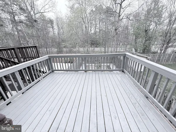a view of wooden deck
