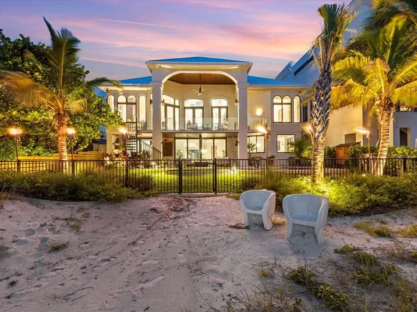 a view of a house with a patio