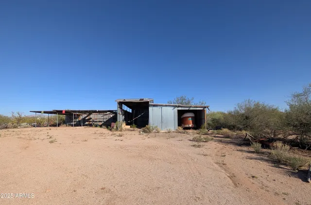 a view of a terrace with a bench