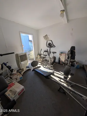 a view of a storage room