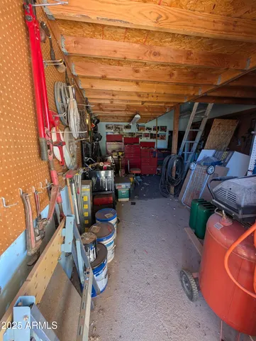 a view of storage and utility room