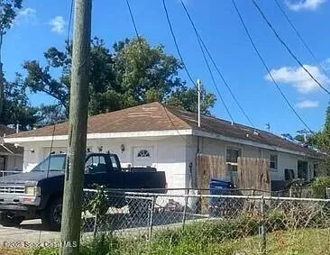 a view of house with backyard